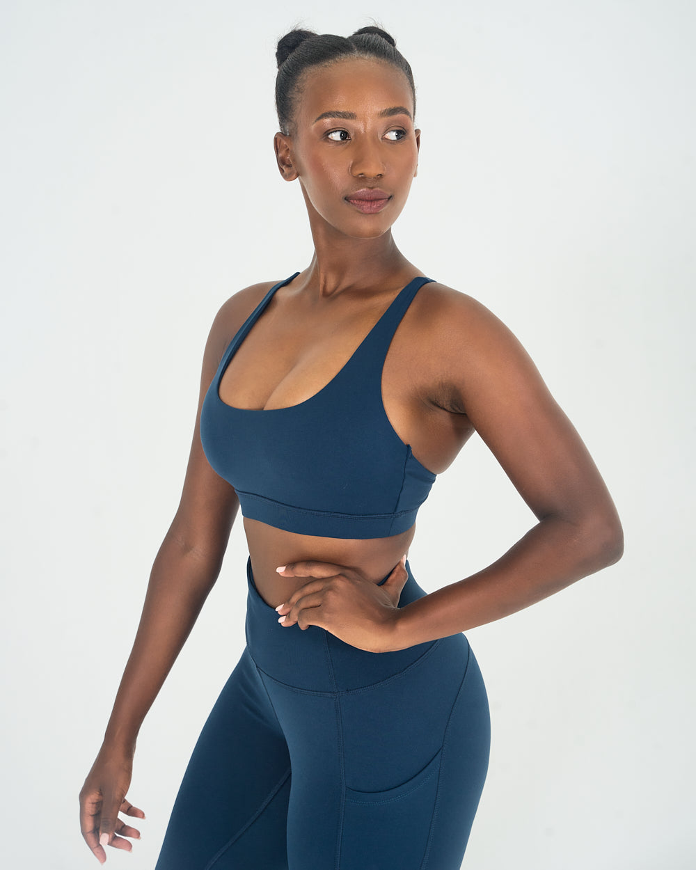 Womens Core Sports Bra - Navy image 2