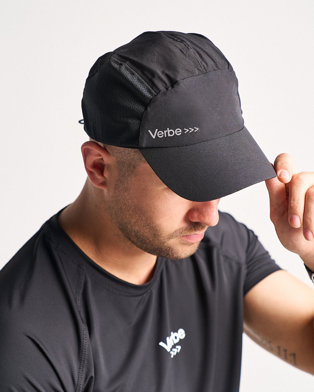 Verbe Technical Running Cap - Reflective - Black image 3
