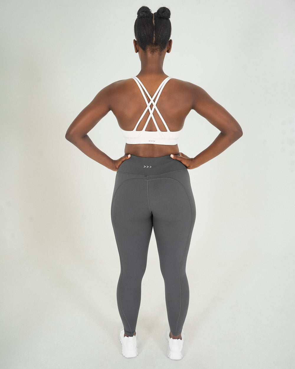Womens Full Length Leggings - Charcoal image 4