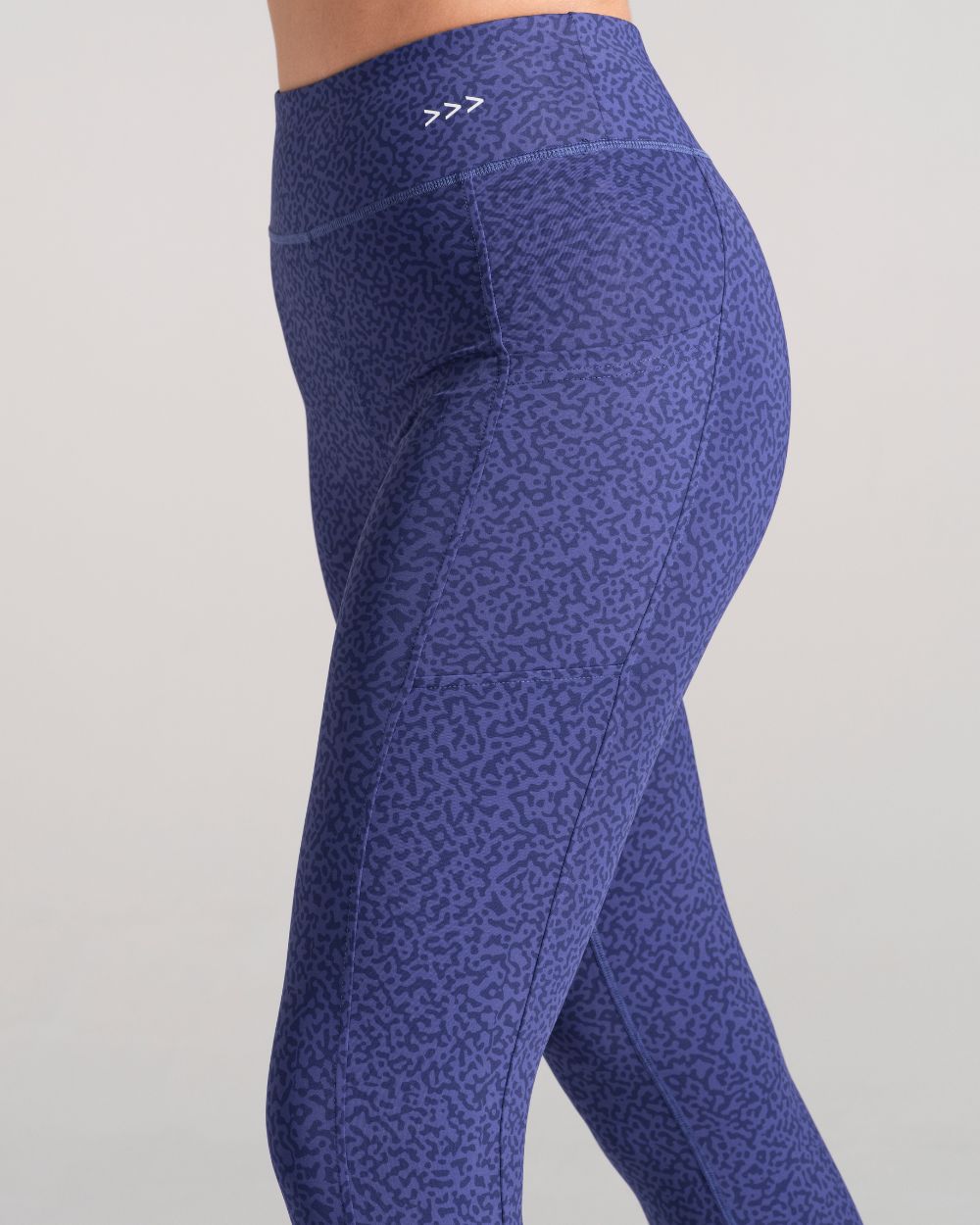 Printed 7/8 Leggings - Electric Blue image 4