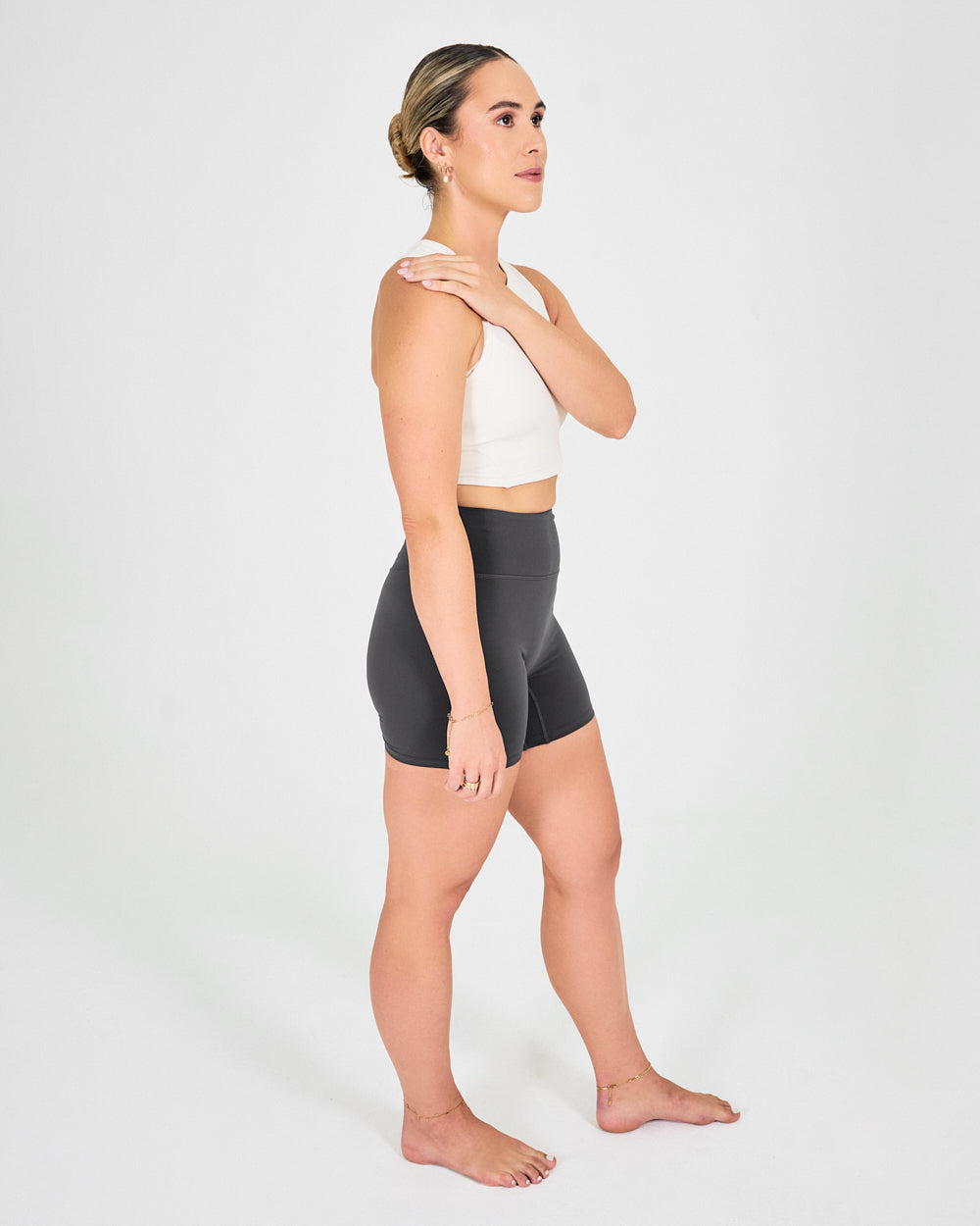 Womens Cropped Vest - Vanilla White image 4