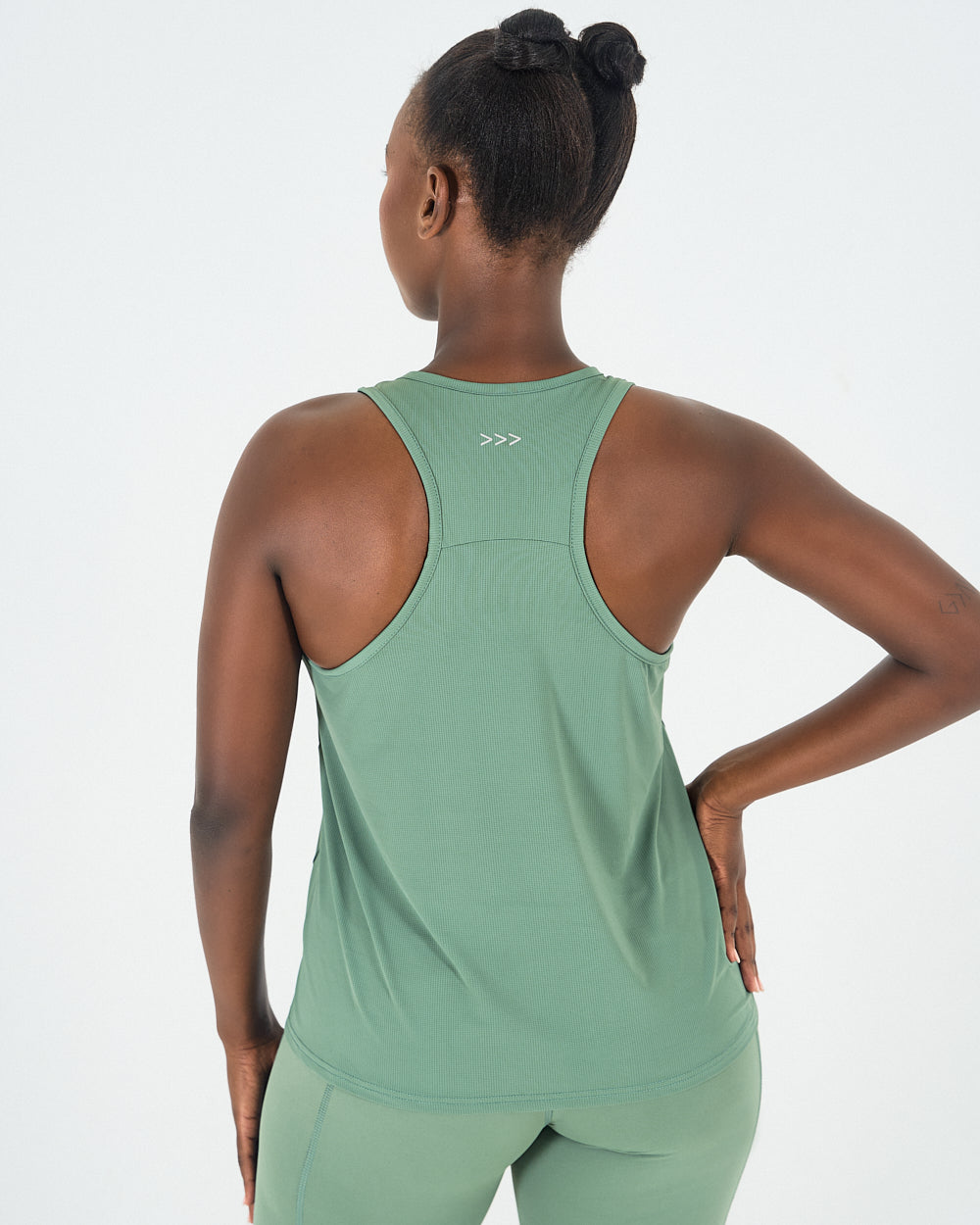 Womens Racerback Tank Top - Forest Green image 4