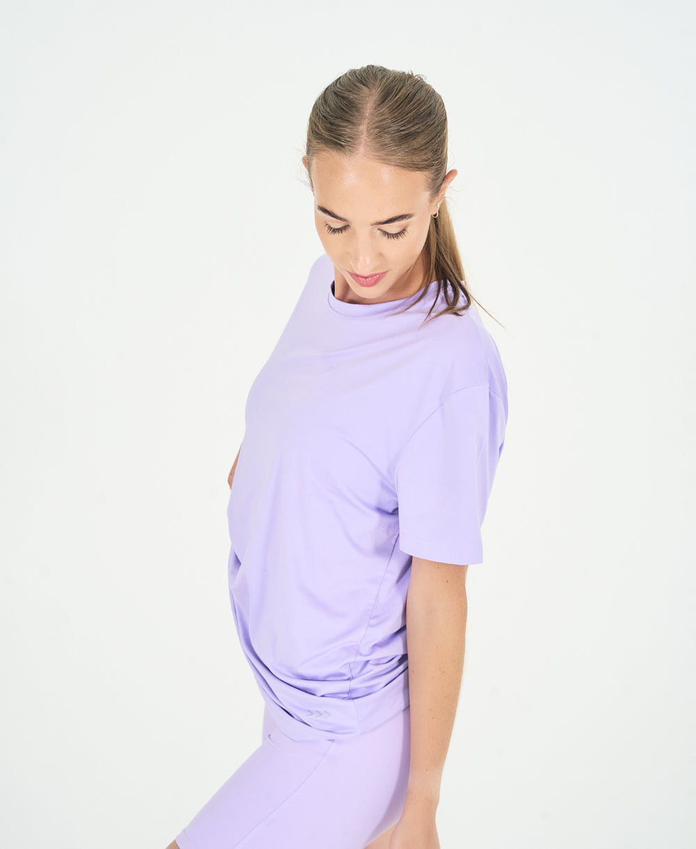 Womens Oversized Tee - Lilac image 4