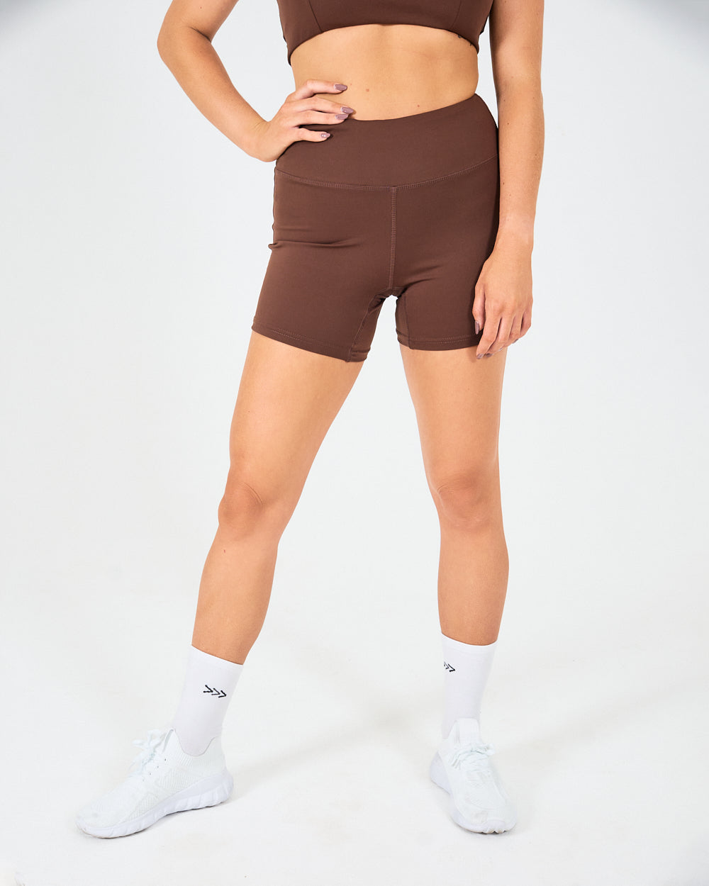 Womens Hot Shorts - Mocha Brown image 0