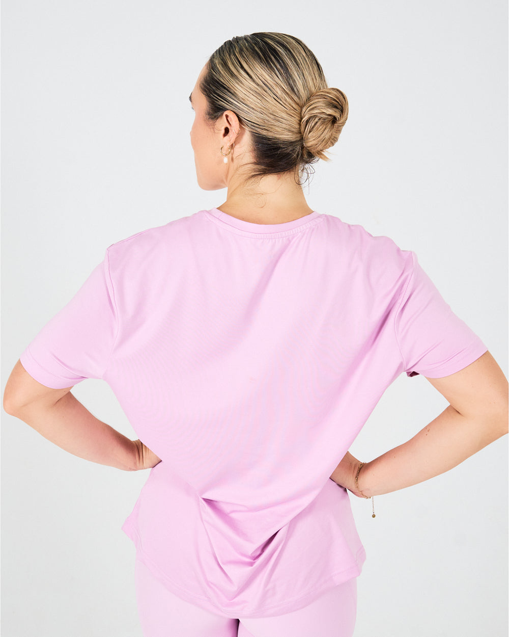 Womens Oversized Tee - Pastel Pink image 4
