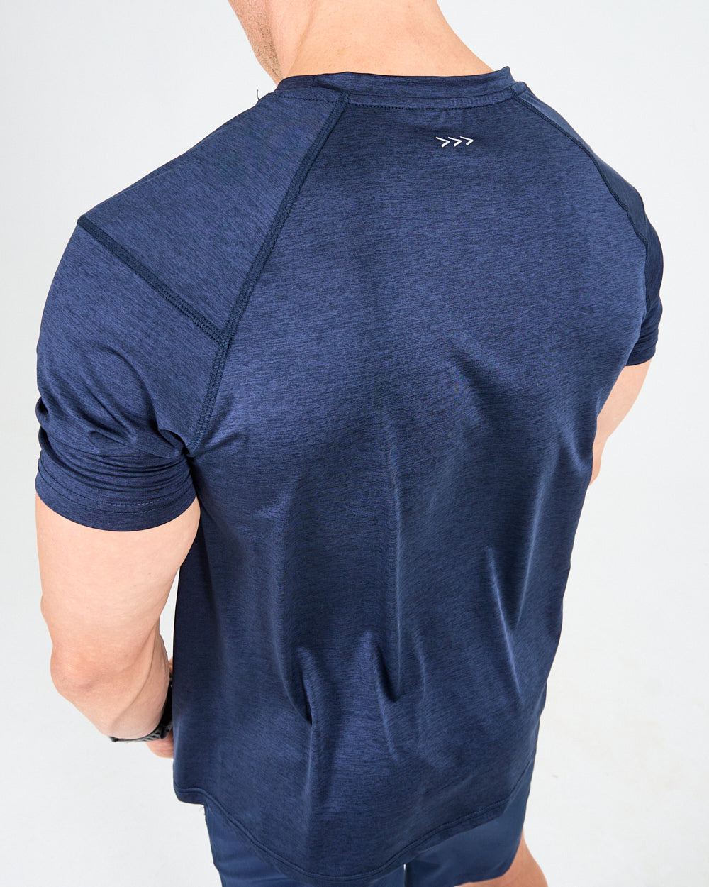 Mens Melange Activ Tee - Navy image 4