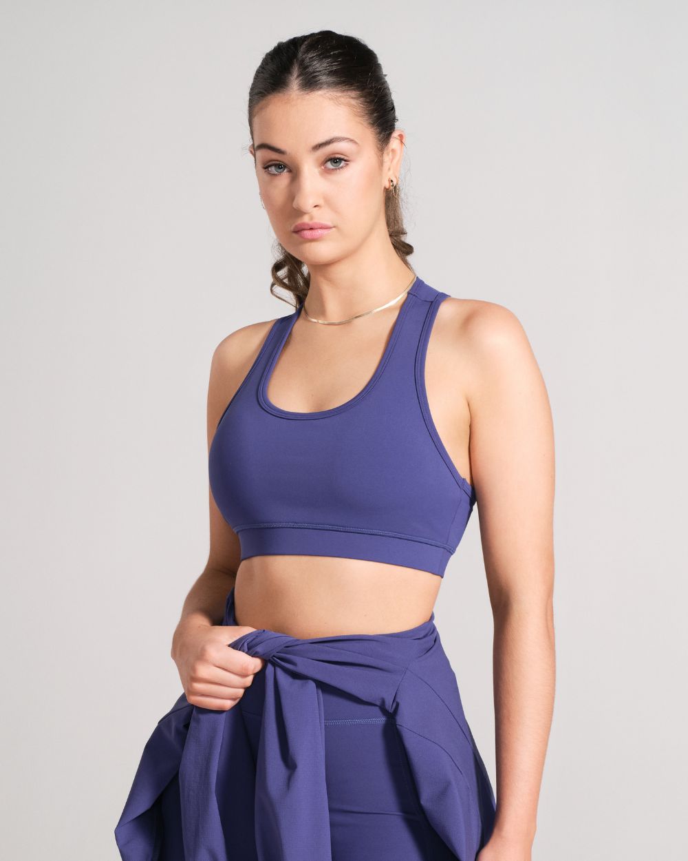 Racerback Sports Bra - Electric Blue image 4