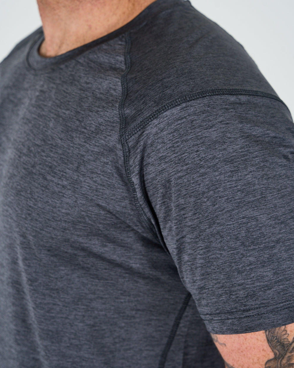 Mens Melange Activ Tee - Grey image 3