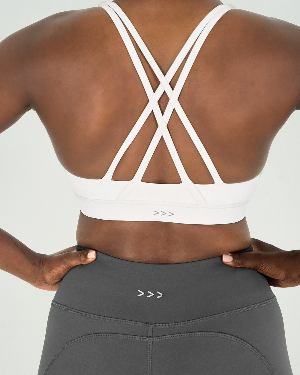 Womens Core Sports Bra - Vanilla White image 3