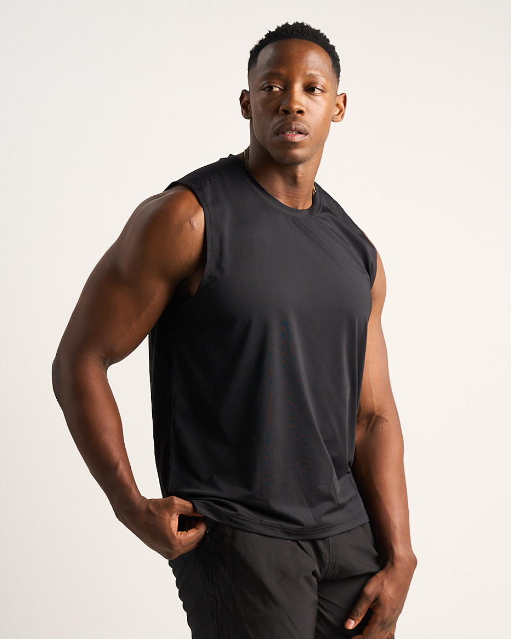 Mens Tank Top - Black image 2