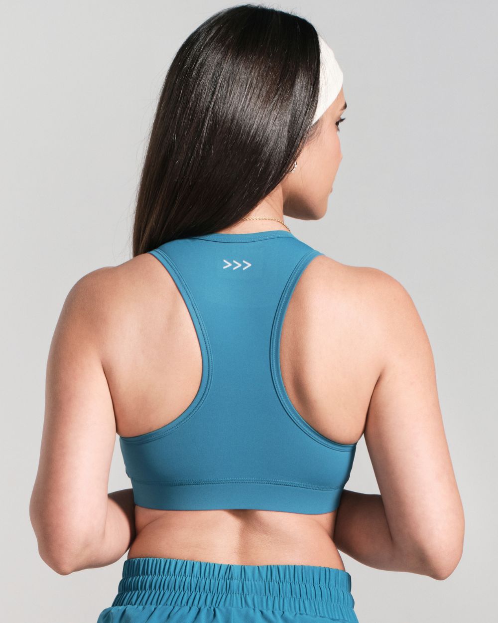 Racerback Sports Bra - Teal image 2
