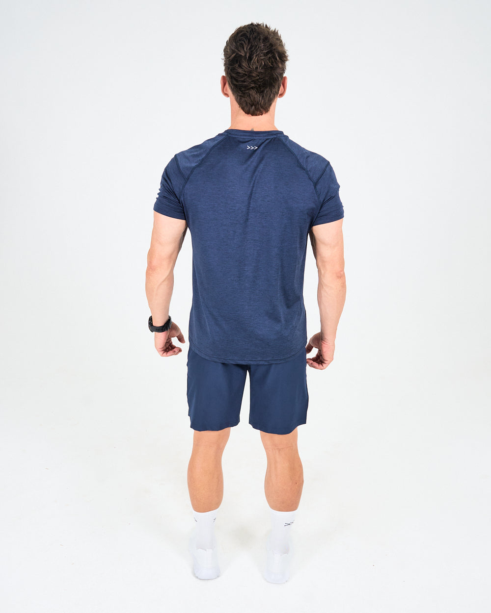 Mens Melange Activ Tee - Navy image 3
