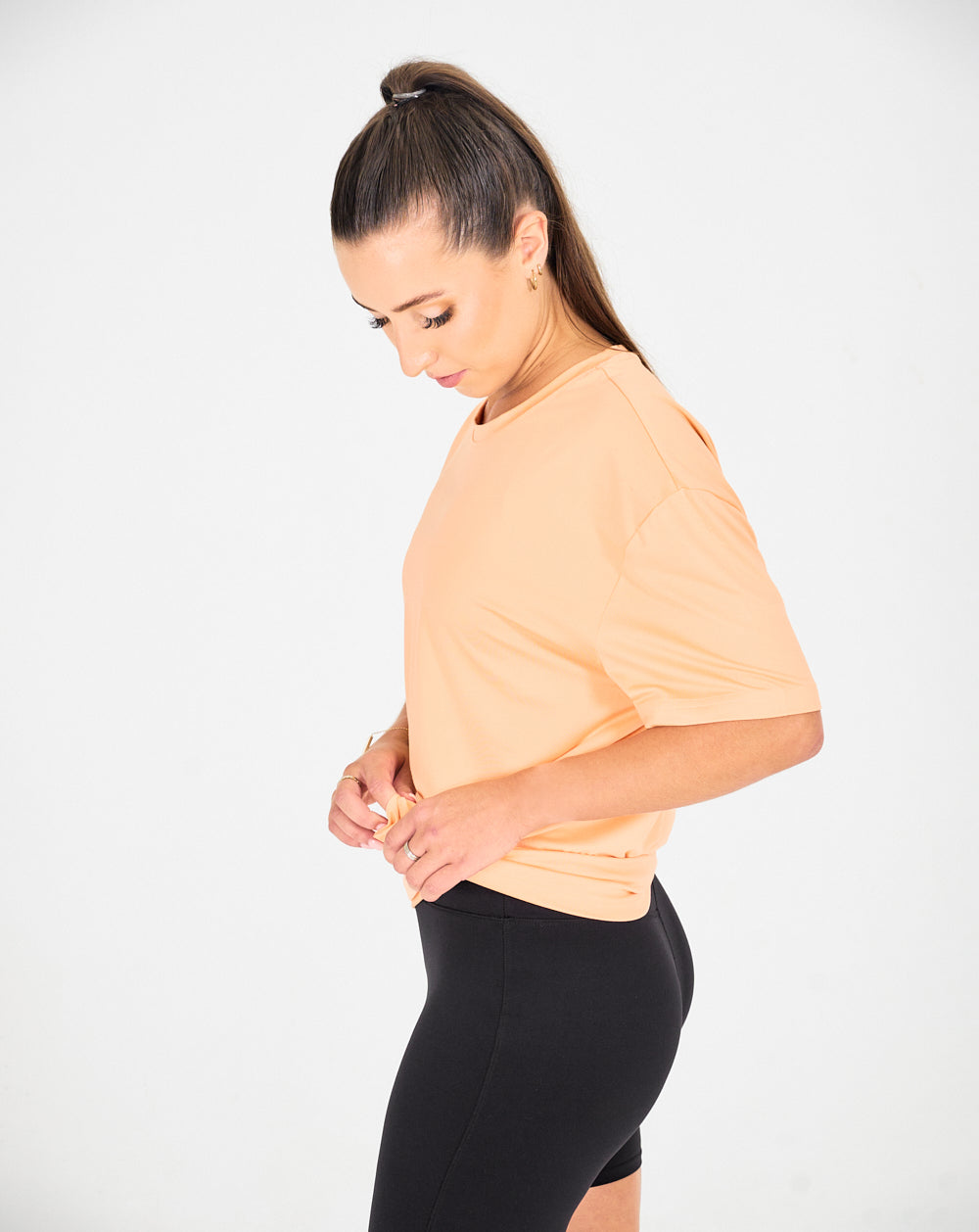 Womens Oversized Tee - Sunrise Peach image 2
