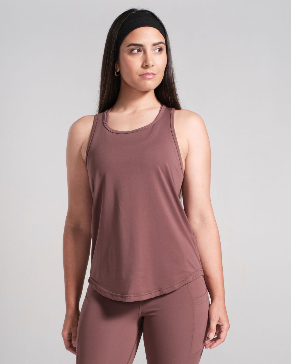 Racerback Tank - Brown image 0