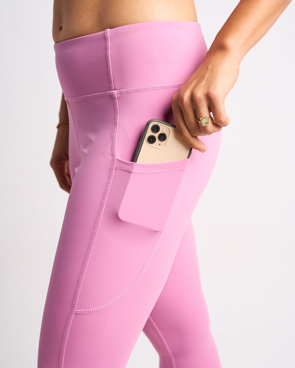 Womens Active Leggings - Dusty Pink image 3