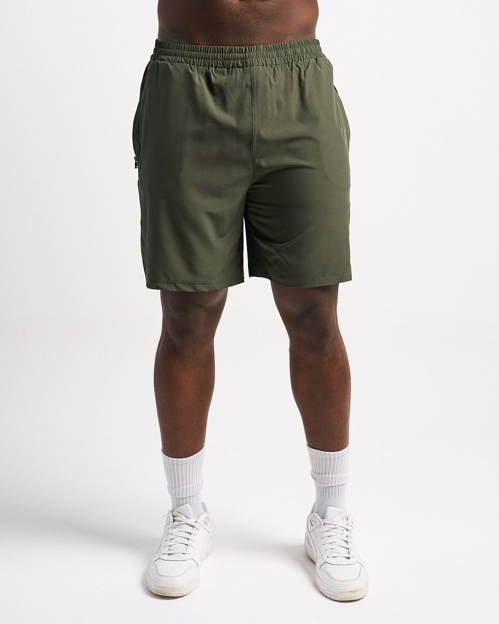 Mens 8-inch Shorts - Olive Green image 0