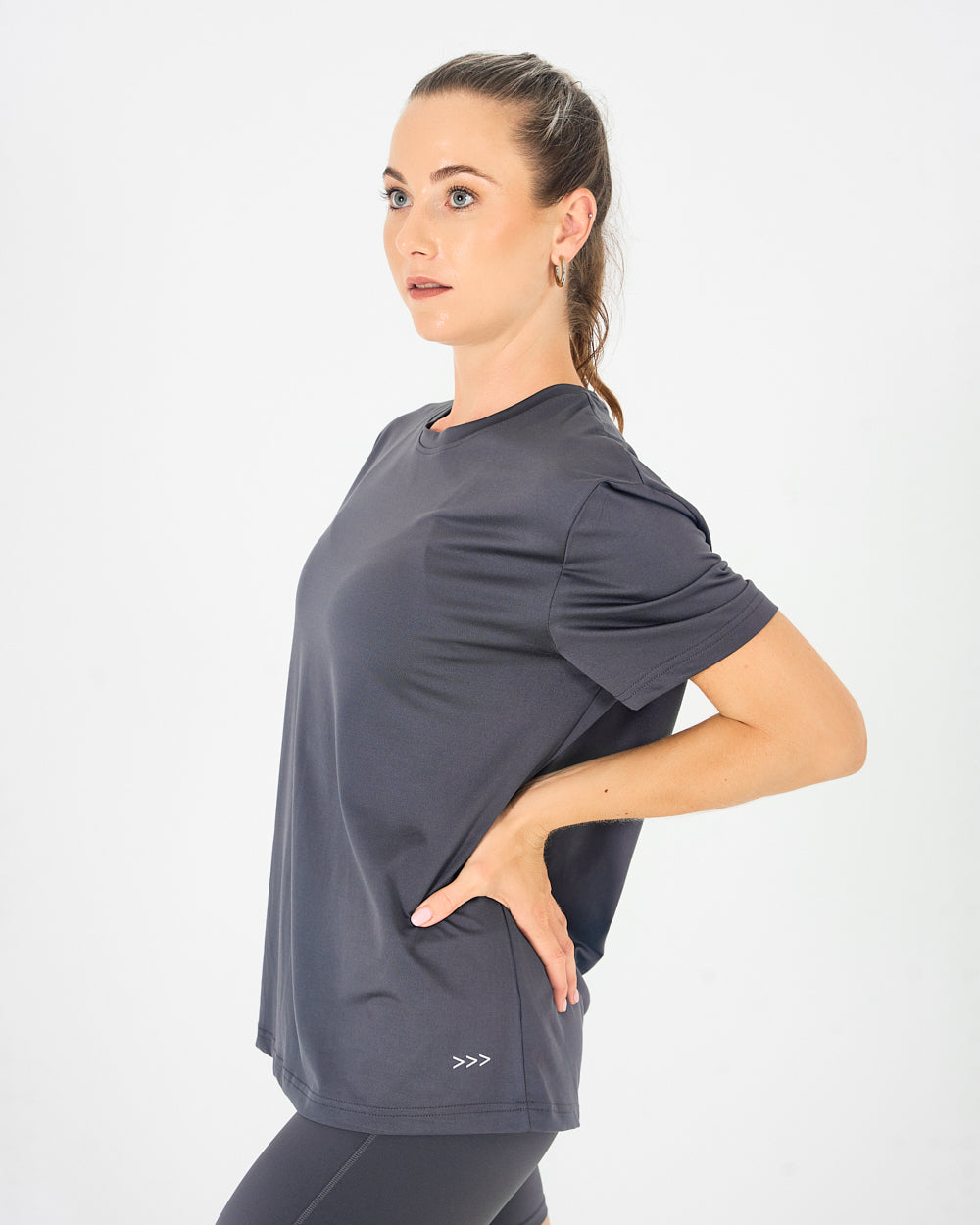 Womens Oversized Tee - Sapphire Grey image 4