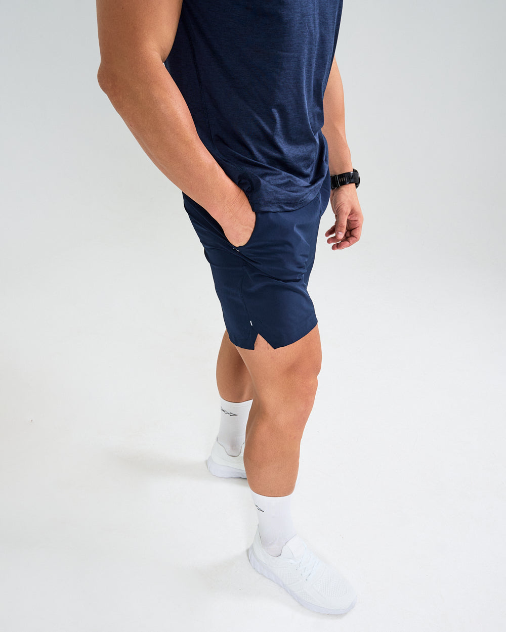 Mens Train 6-Inch Shorts - Navy image 5