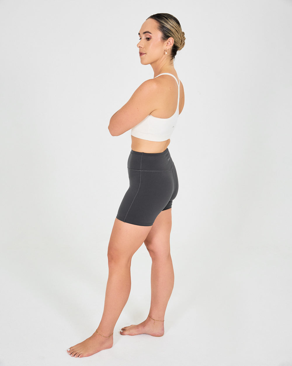 Womens Y Back Sports Bra - Vanilla White image 5