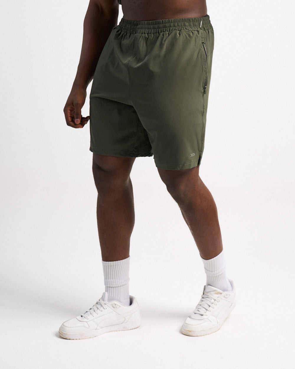 Mens 8-inch Shorts - Olive Green image 2