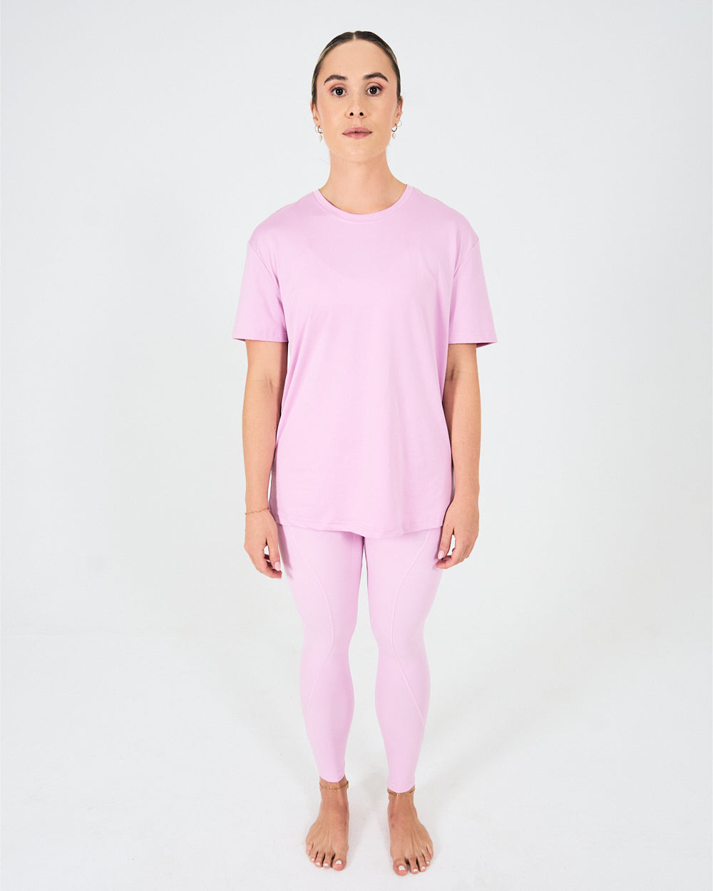 Womens 7/8 Leggings - Pastel Pink image 5