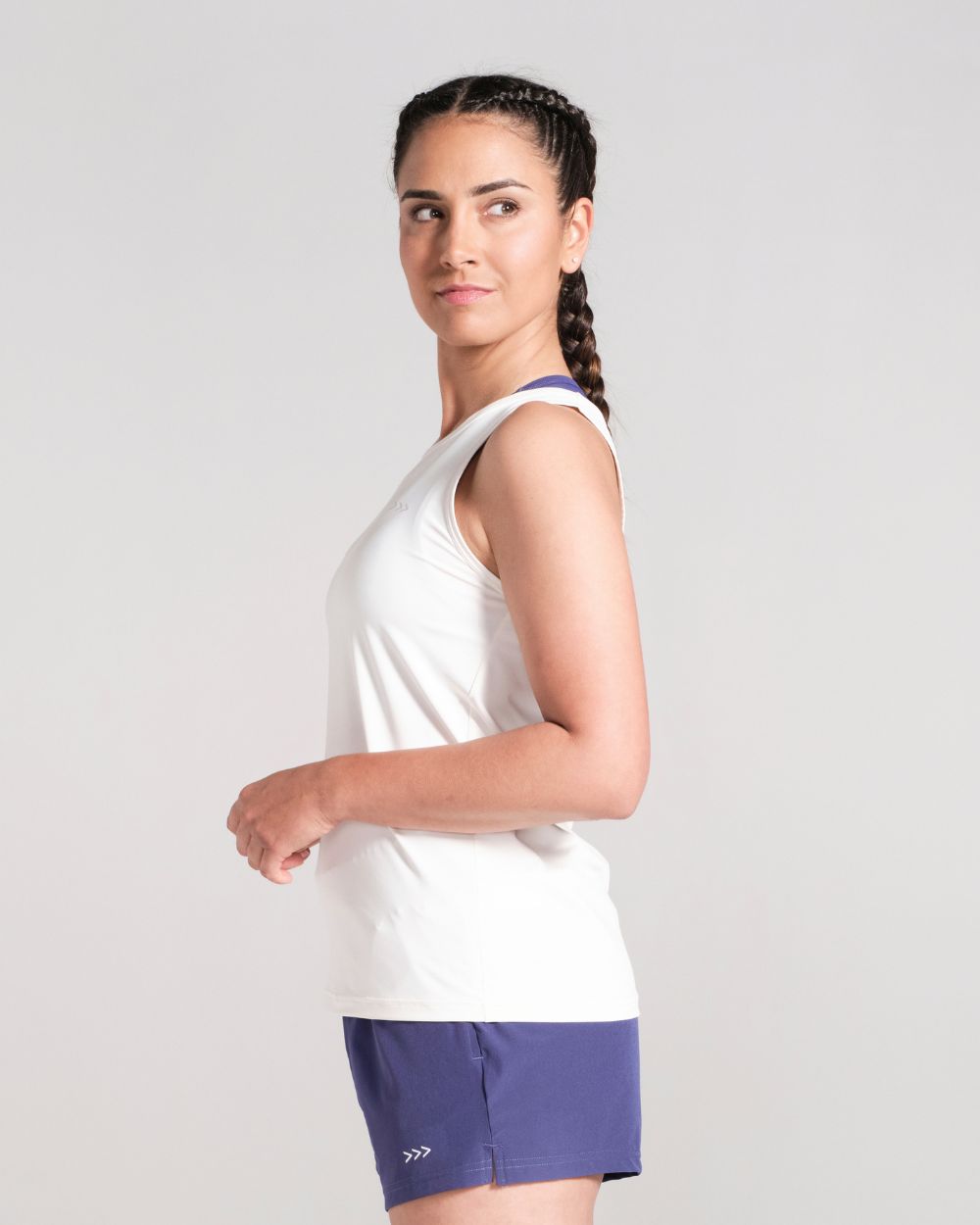 Gym Tank Top - Off White image 3