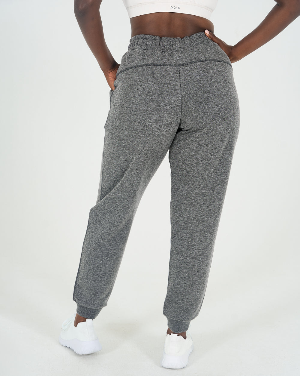 Womens Scuba Joggers - Charcoal Melange image 2
