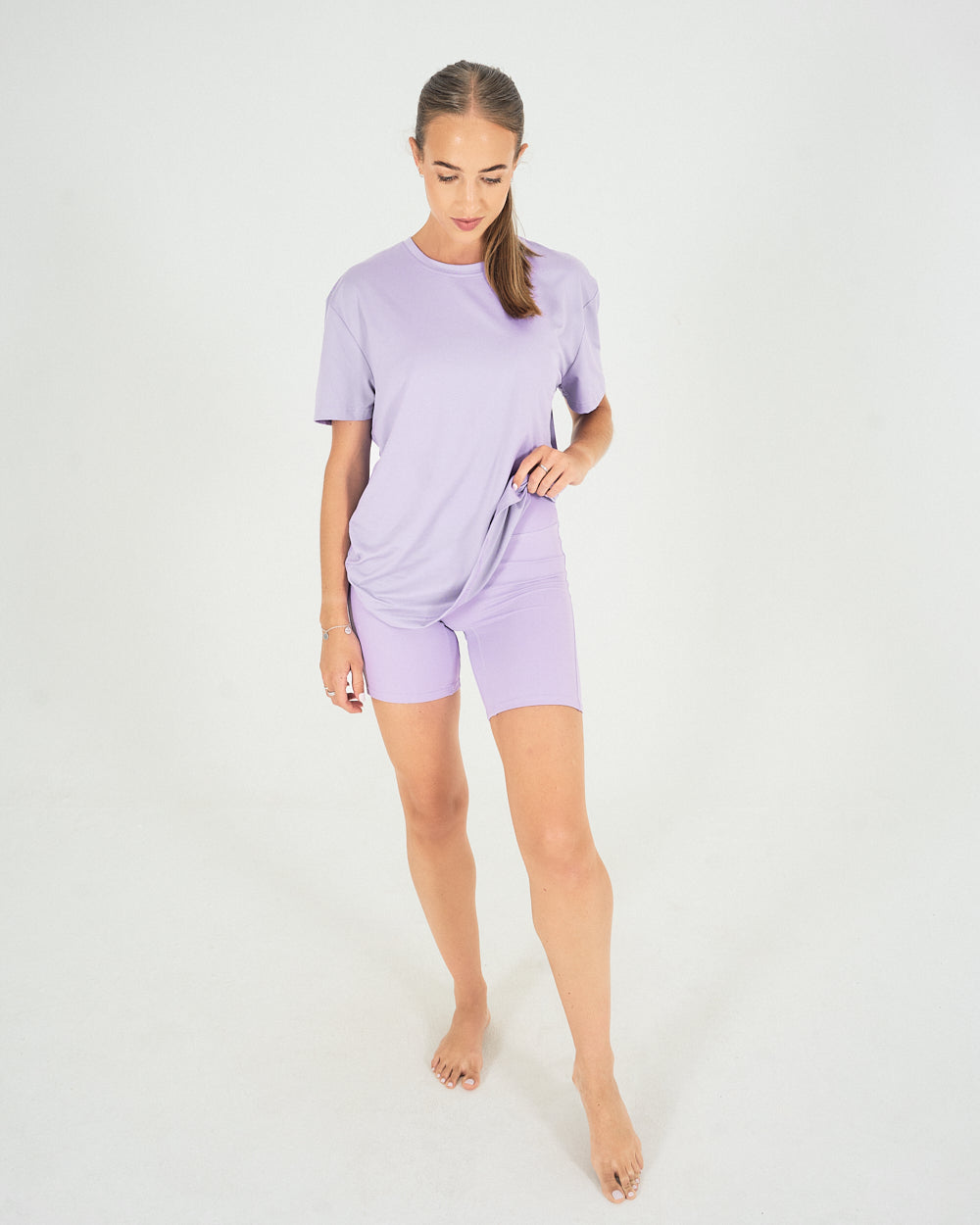 Womens Oversized Tee - Lilac image 5