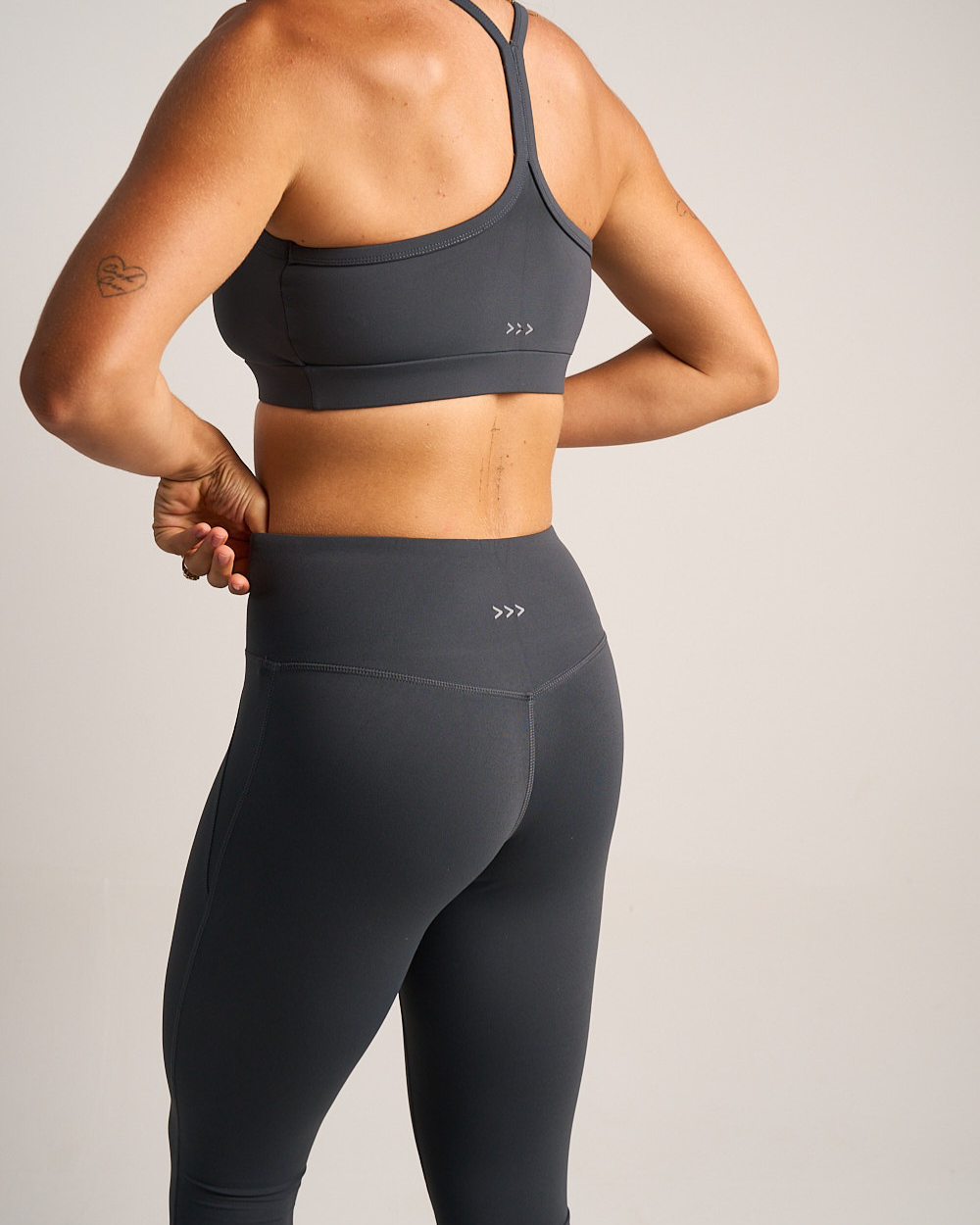 Womens Y Back Sports Bra - Sapphire Grey image 3