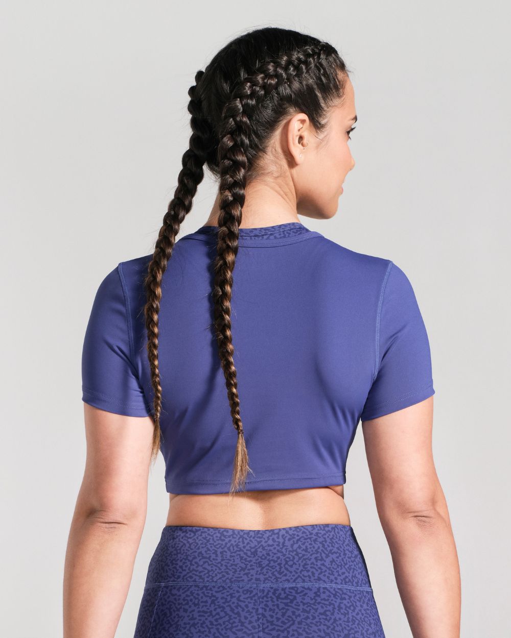 Fitted Cropped Tee - Electric Blue image 2