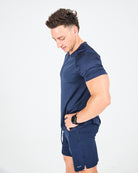 Mens Melange Activ Tee - Navy image 2