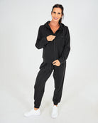 Womens Scuba Hoodie - Black image 4