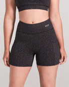 Printed Bike Shorts - Black image 0