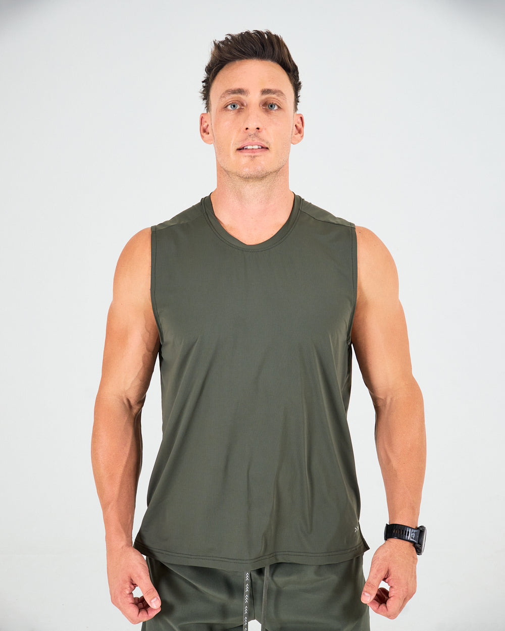 Mens Tank Top - Olive Green image 0