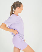 Womens Oversized Tee - Lilac image 2