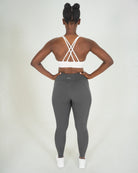 Womens Full Length Leggings - Charcoal image 4