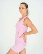 Womens Racerback Tank Top - Pastel Pink image 2