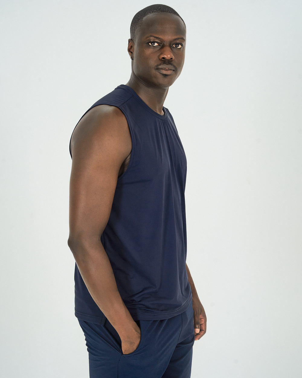 Mens Tank Top - Navy image 2
