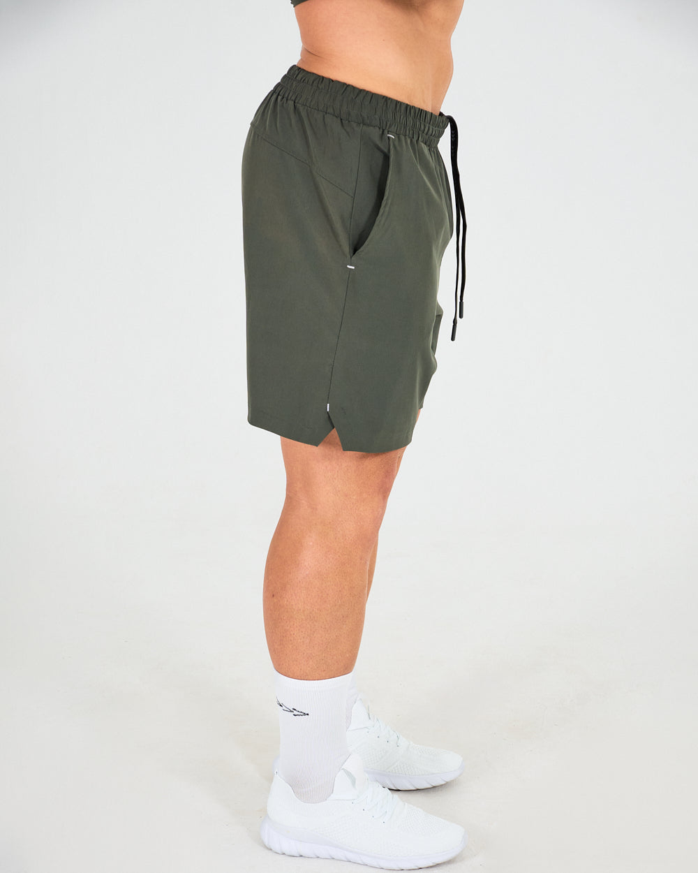 Mens Train 6-Inch Shorts - Olive Green image 2