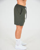 Mens Train 6-Inch Shorts - Olive Green image 2