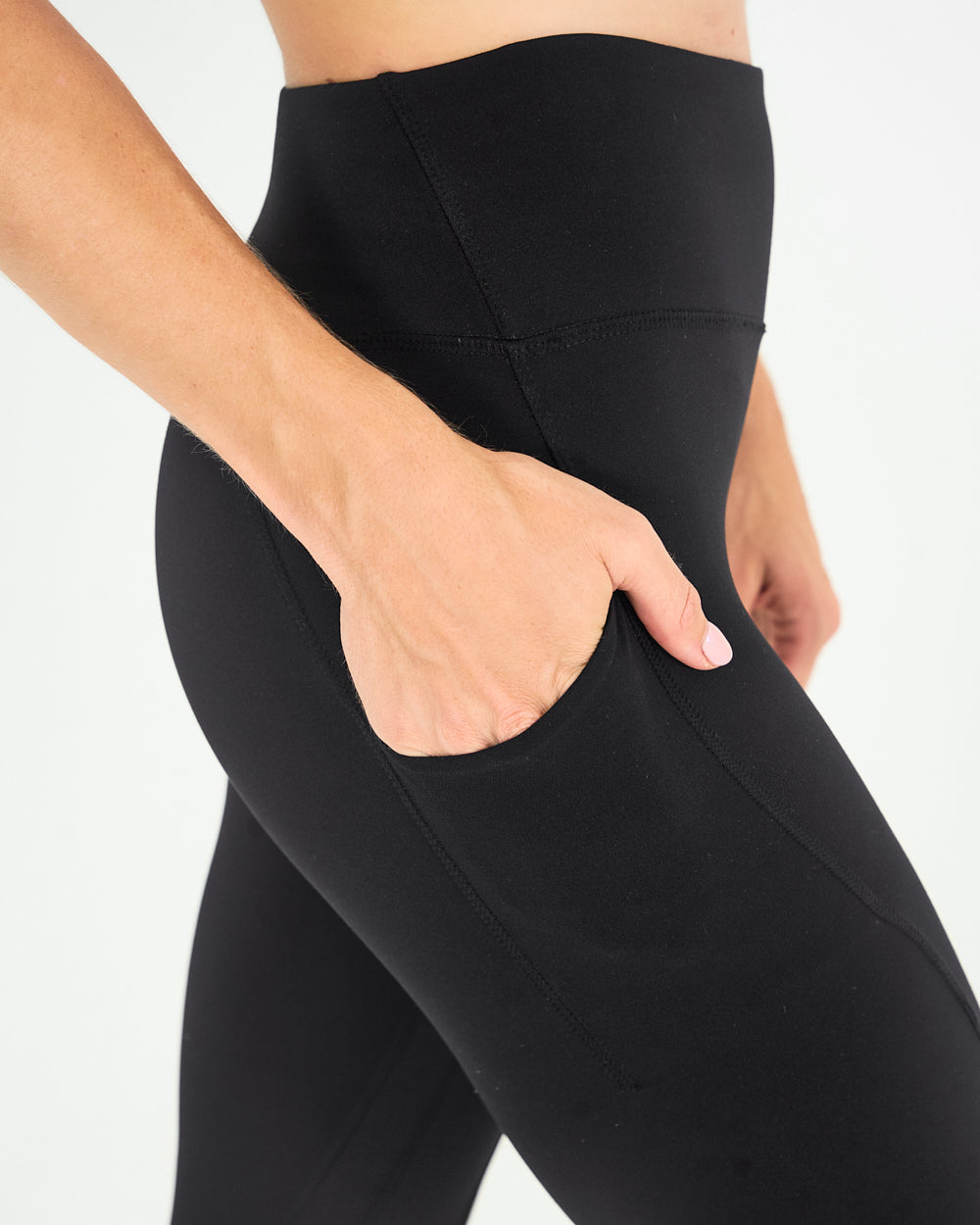 Womens 7/8 Leggings - Black image 3