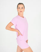 Womens Pinhole Boxy Tee - Pastel Pink image 2