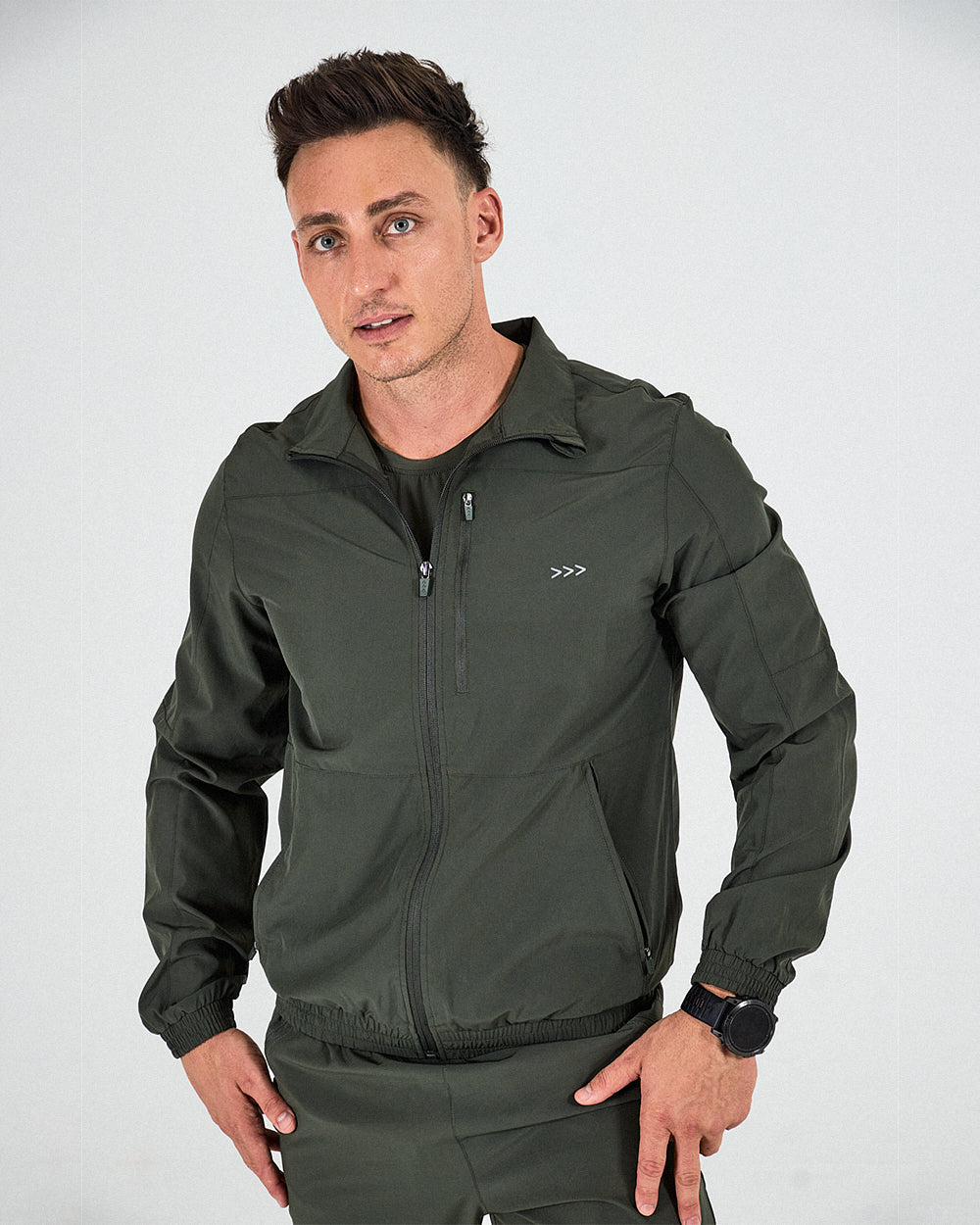Mens Activ Jacket - Olive Green image 0