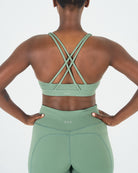 Womens Core Sports Bra - Forest Green image 3