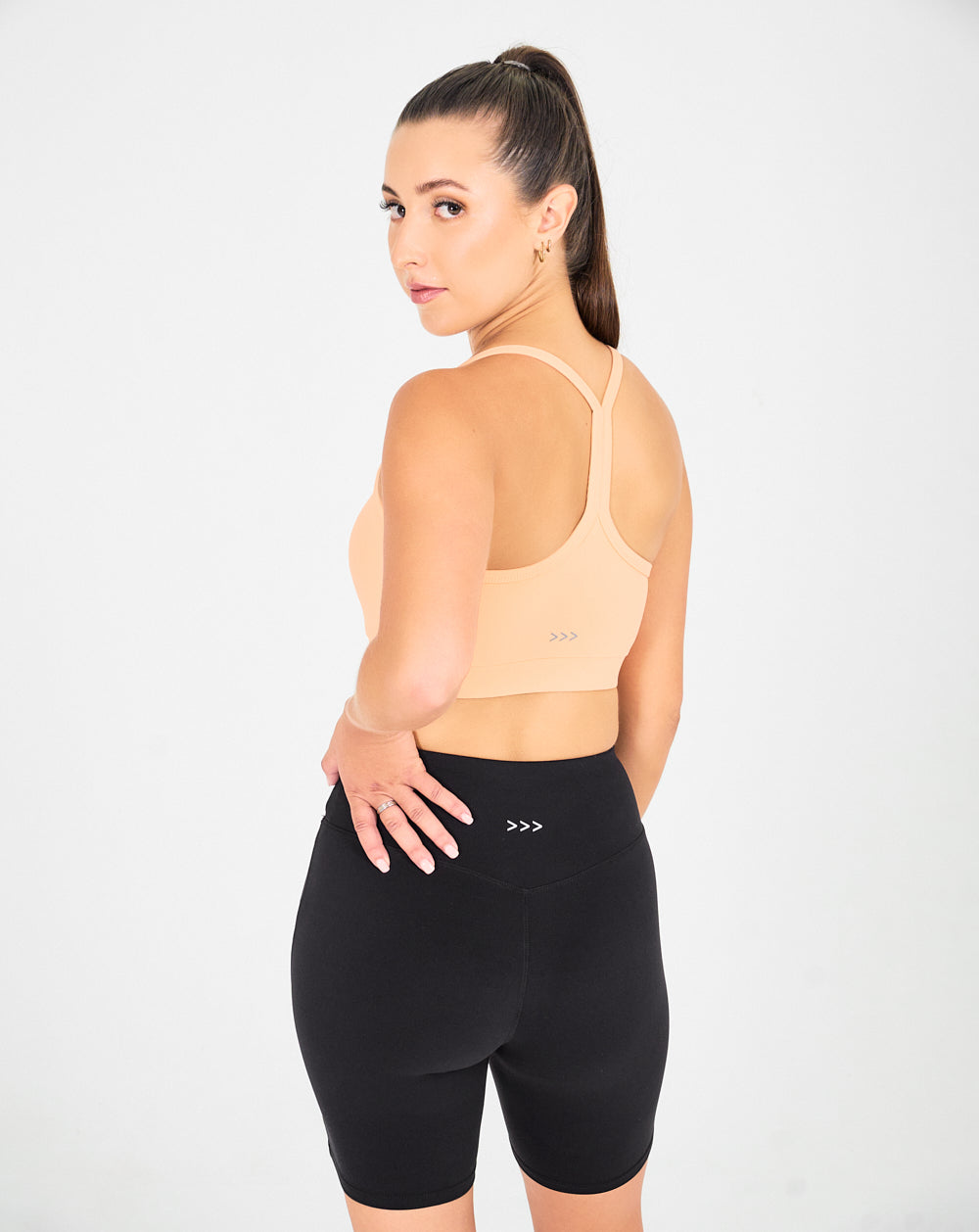 Womens Mid-Thigh Shorts - Black image 2