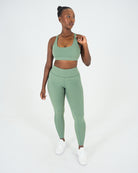 Womens Core Sports Bra - Forest Green image 5