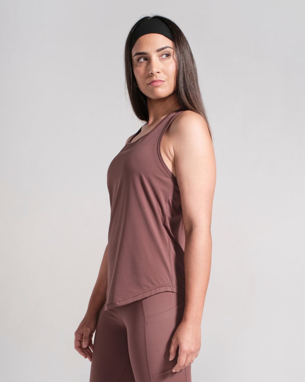 Racerback Tank - Brown image 3