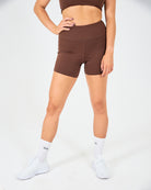 Womens Hot Shorts - Mocha Brown image 0
