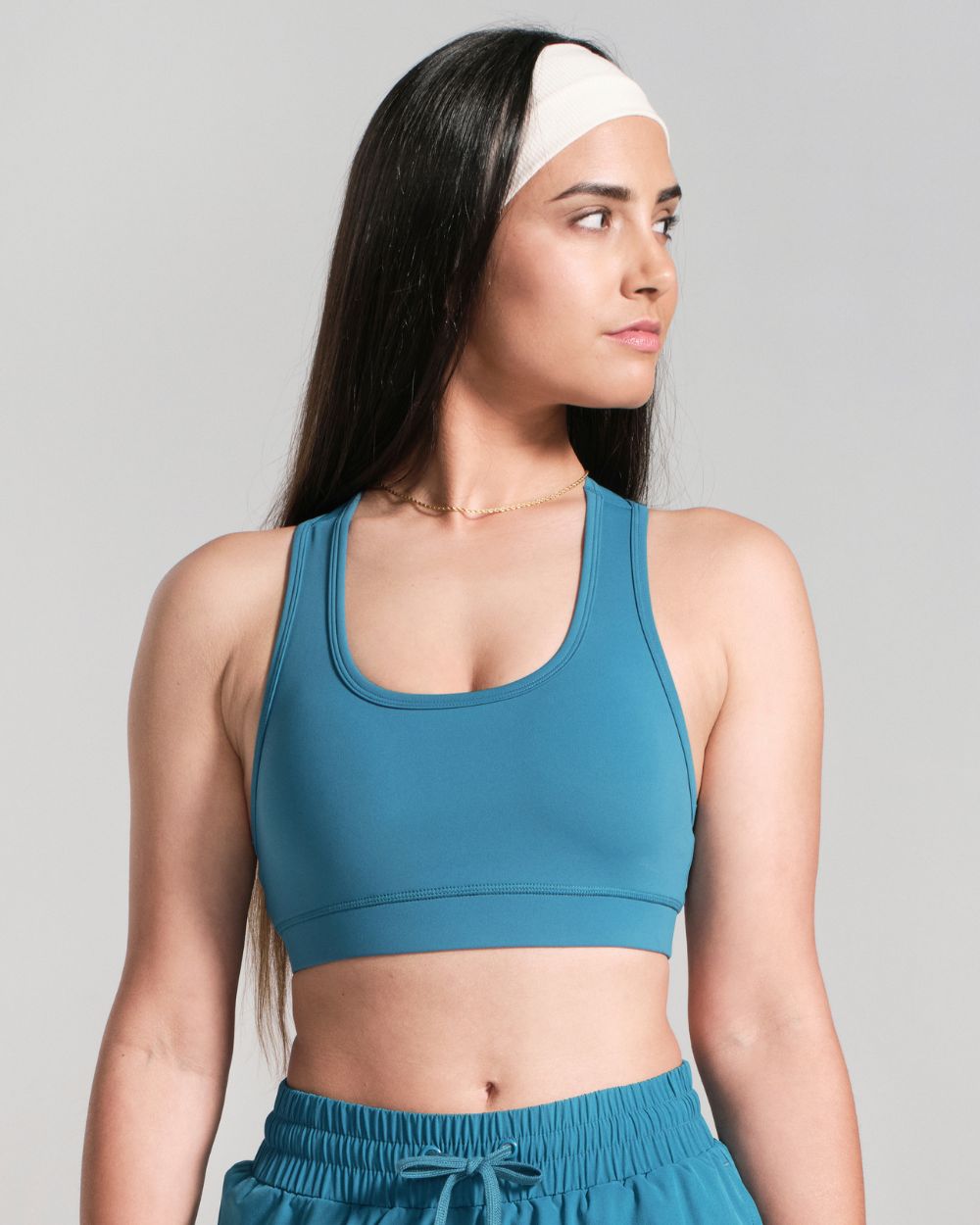 Racerback Sports Bra - Teal image 0