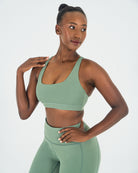Womens Core Sports Bra - Forest Green image 2
